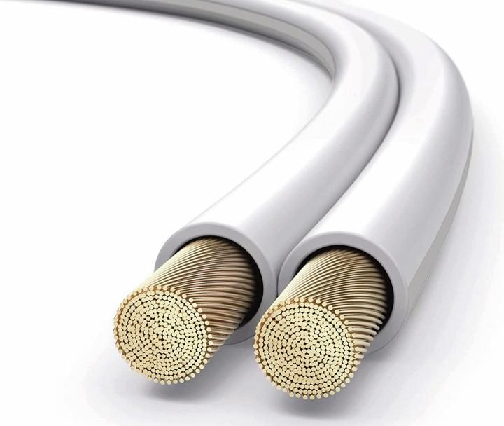 Image du produit Purelink Câble de haut-parleur, 2x2,5 mm² 50 m, blanc, OFC (50 m, 2.50 mm²² mm)