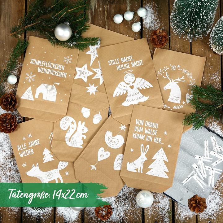 Produktbild Papierdrachen Bastelset 24 bedruckte Tüten