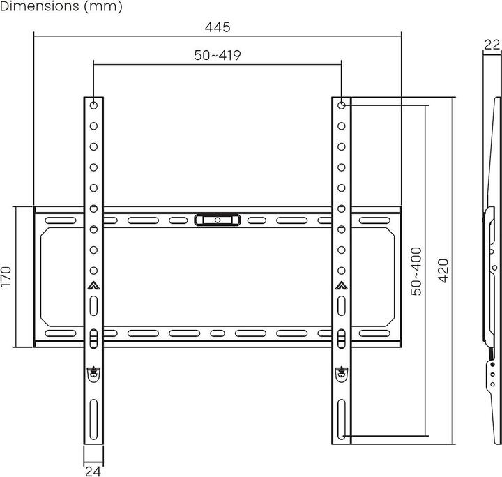 Image du produit Aisens WT75F-389 (Mur, 45 kg, 32" - 75")