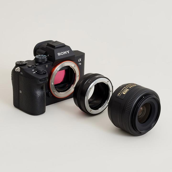 Actual product image Urth Lens Mount Adapter: Compatible with Nikon F (G Type) Lens to Sony E Camera Body