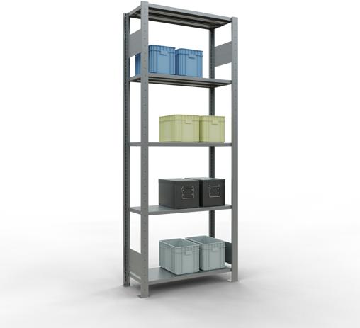 Immagine prodotto Schulte Lagertechnik Sistema di scaffalature di base senza viti MULTIplus150 con ripiani di lunghezza