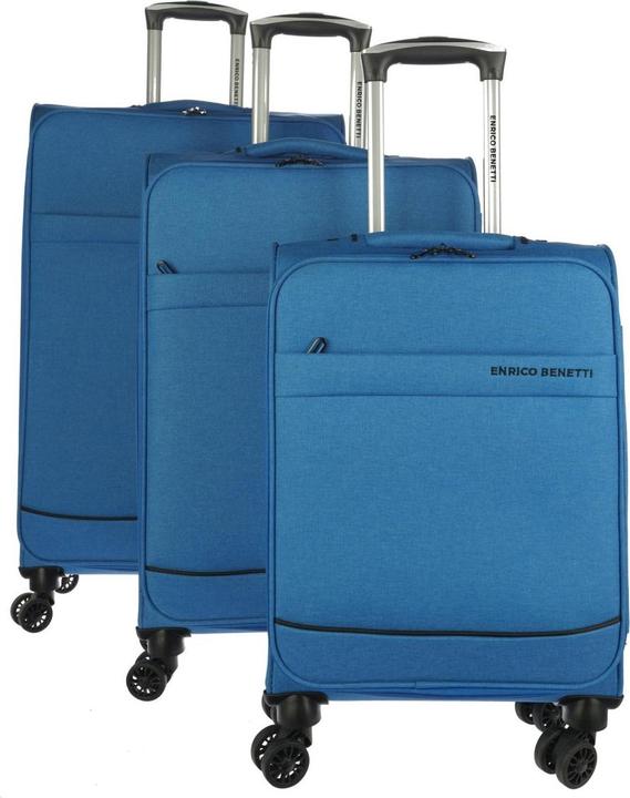 Enrico Benetti Dallas 3 Trolley Set Sky Blue