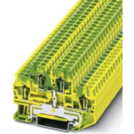 Phoenix Contact Schutzleiterklemme STTB 2,5-PE, Elektronikkabel + Stecker, Grün, Gelb