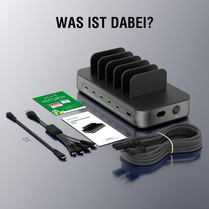 Produktbild 4smarts Ladestation Team (100 W, 6 Ports)