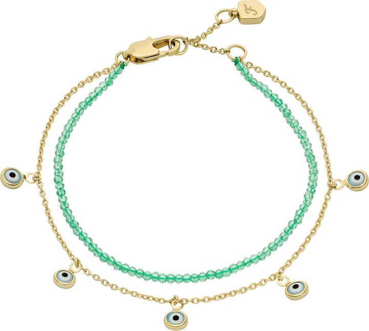 Immagine prodotto Fossil JA7284710 Dames Armband (sieraad) 19.5 cm - Goudkleurig (19.50 cm, Ottone, Vetro)