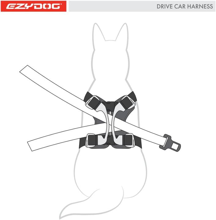Image du produit EzyDog Harnais pour voiture Drive Dog (M, Chien, Général)