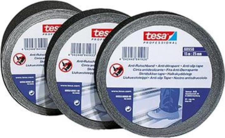 Actual product image tesa Anti-Rutsch Klebenband,15 x 25mm,schwarz (25 mm)