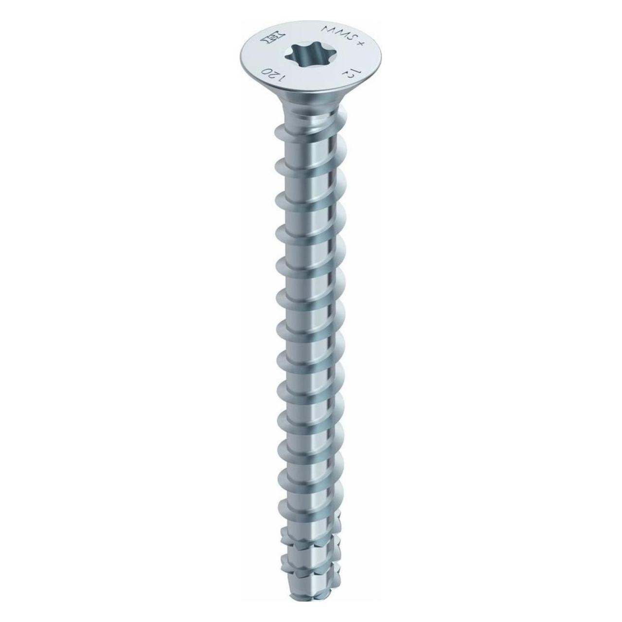 Heco, Schroeven, Multi Monti Plus F Schroefanker 7, 5 X 120 Mm 50 Stuks ( 48519 ) Betonschroef, Verzonken Kop, T-Driv (50 Schroeven Per Stuk)