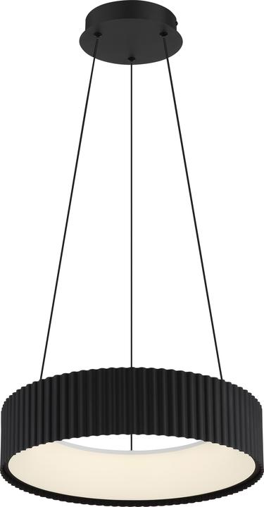 Immagine prodotto Globo Kemp LED Hängeleuchte 45W CCT Schwarz Matt, Metall Memoryfunktion Ø46cm 15924S (5625 lm)