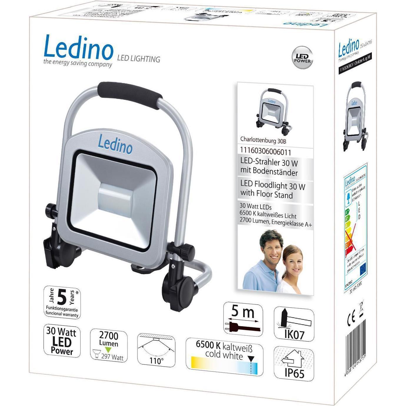 Thumbnail - Ledino, Arbeitsleuchte, LED-Standstrahler 30W (2700 lm)