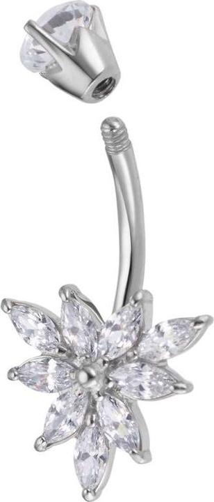 Image du produit Bijouteria Piercing nombril (Zircone, Acier chirurgical 316L)