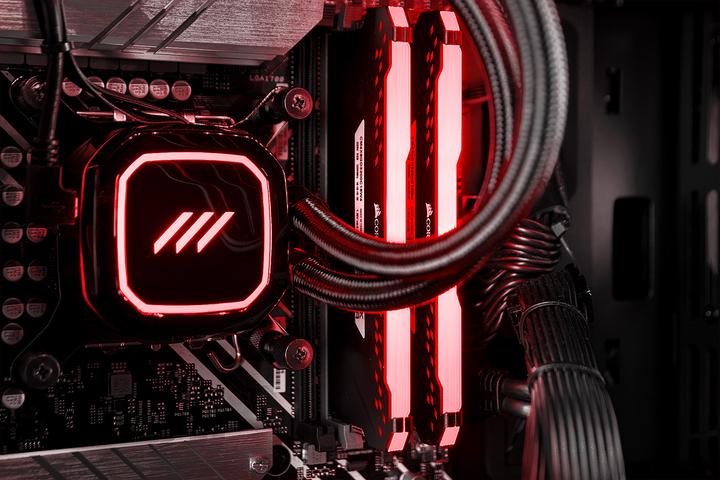 Actual product image Mifcom TEMPEST RTX3060 Ti Ryzen 5 (AMD Ryzen 5 5600X, 16 GB, 1000 GB, GeForce RTX 3060 Ti)