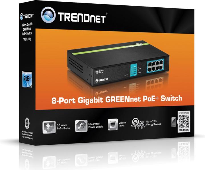 Produktbild Trendnet Tpe-Tg81g (8 Ports)