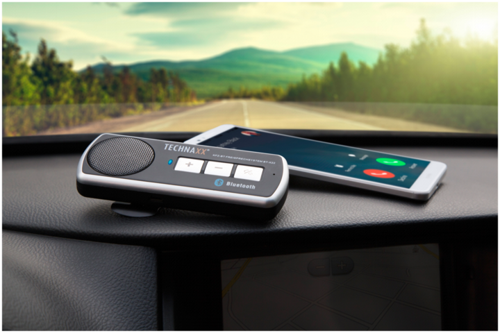 Actual product image Technaxx BT-X22 Car Bluetooth Handsfree,Clip Attachment
