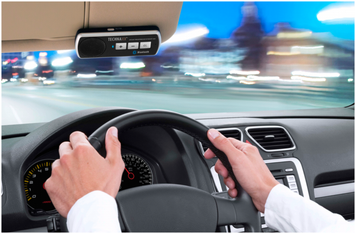 Actual product image Technaxx BT-X22 Car Bluetooth Handsfree,Clip Attachment