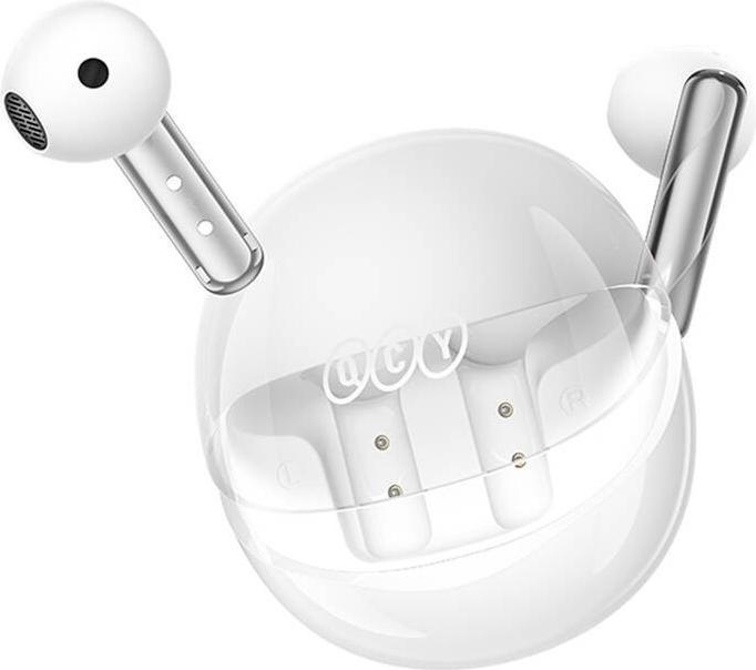 Actual product image QCY TWS AilyBuds Clear T32 Headphones (white) (5 h, Wireless)