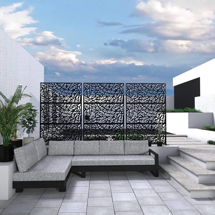 Produktbild SPC Moderne Sichtschutzwand Messina (5 cm)