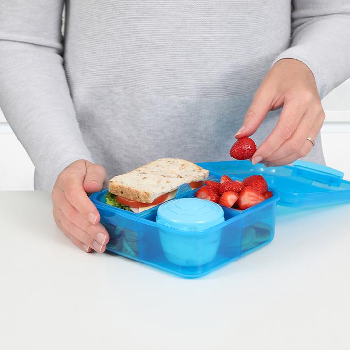 Actual product image Sistema 1.25L Bento Cube Lunch - Blue
