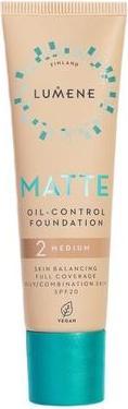 Actual product image Lumene Matte Oil-Control Foundation Spf20 2 Medium 30ml