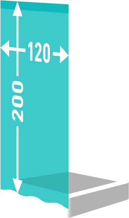 Actual product image Diaqua Shower curtain textile Basic - blue (120 x 200 cm)