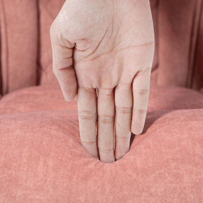 Produktbild Swisshandel24 Ergonomischer Bürostuhl mit Massagefunktion, Fussstütze, drehbar, rollbar, Rosa