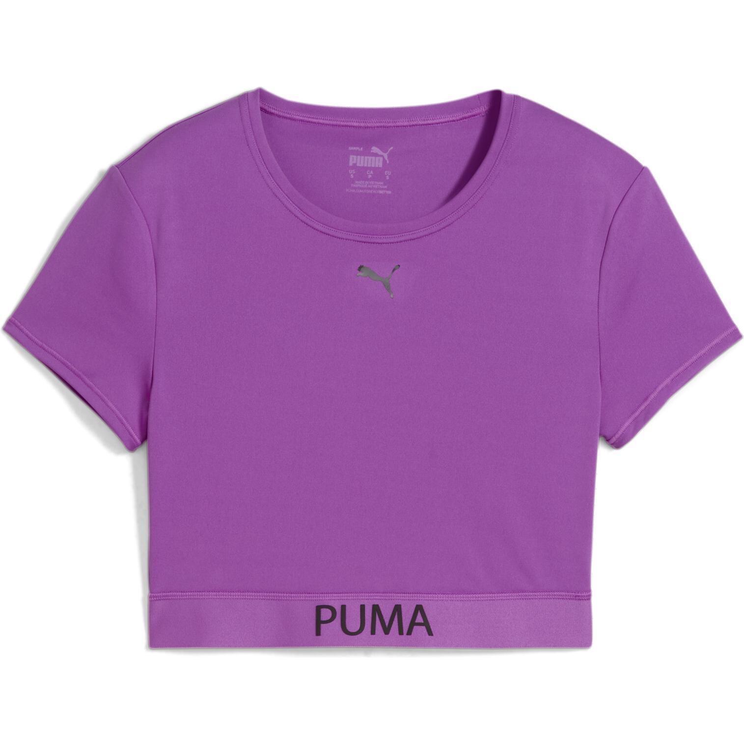 Puma, Damen, Sportshirt, W Strong Tee - Short (M), Violett, M