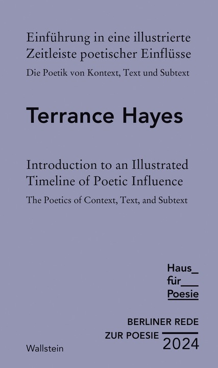 Nutritional values and ingredients Berliner Rede zur Poesie 2024 (German, Terrance Hayes, 2024)