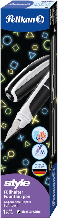 Pelikan Fountain pen style Neon (White, Black, 1 x)