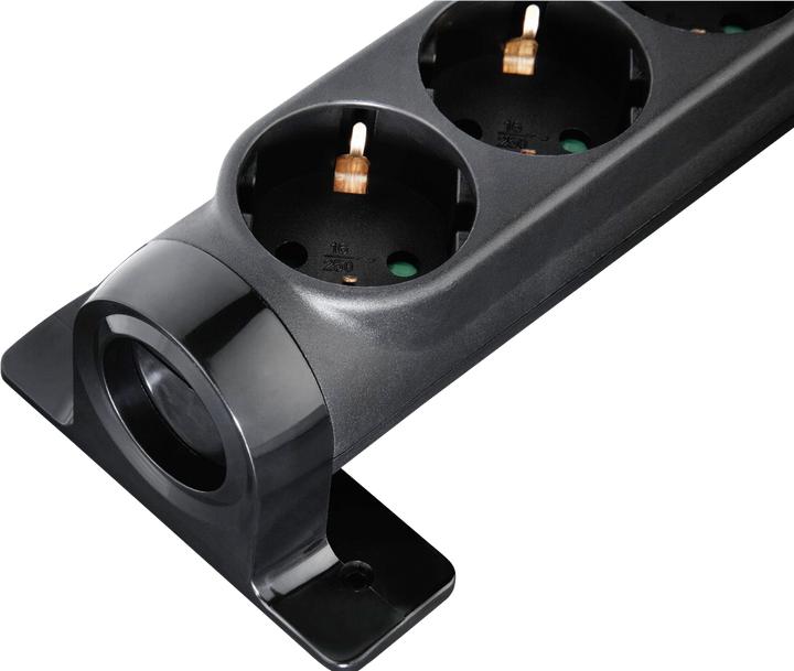 Actual product image Hama Power strip 6-way rotatable switch (6 x, CEE 7/3, 1.40 m)