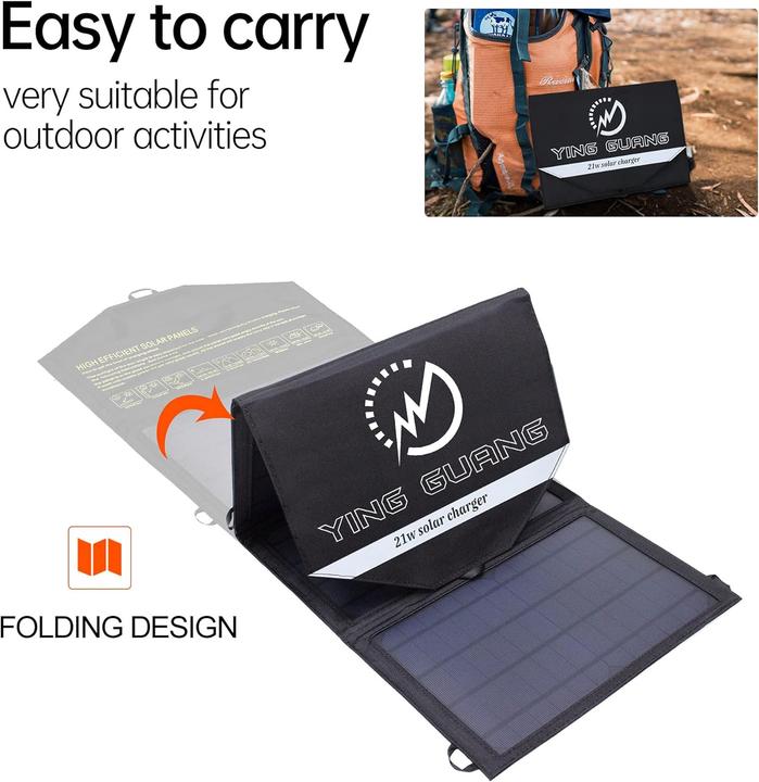 Actual product image Yingguang Solar charger (21 W)