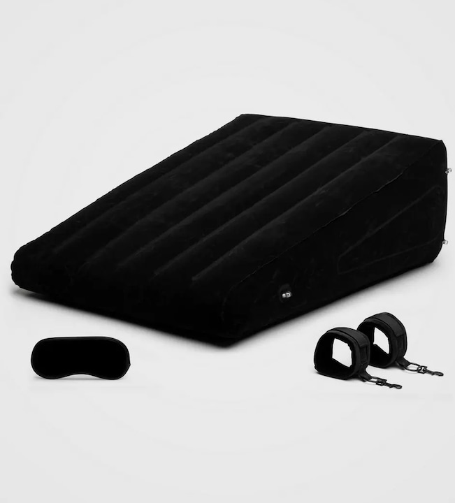 Actual product image Lovehoney Inflatable Wedge, Handcuff and Blindfold Set