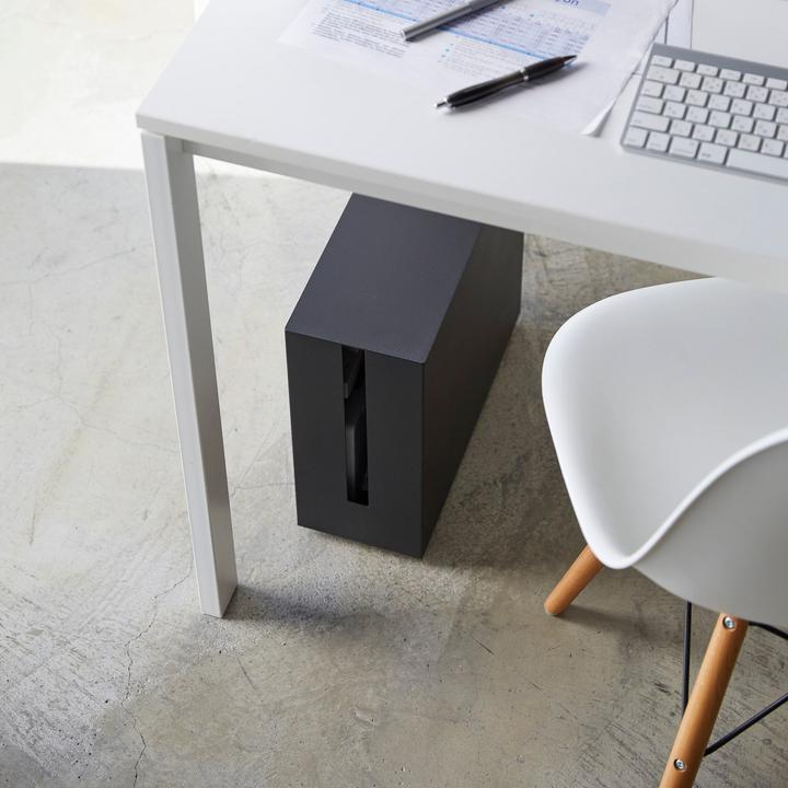Actual product image Yamazaki Cable box with castors TOWER