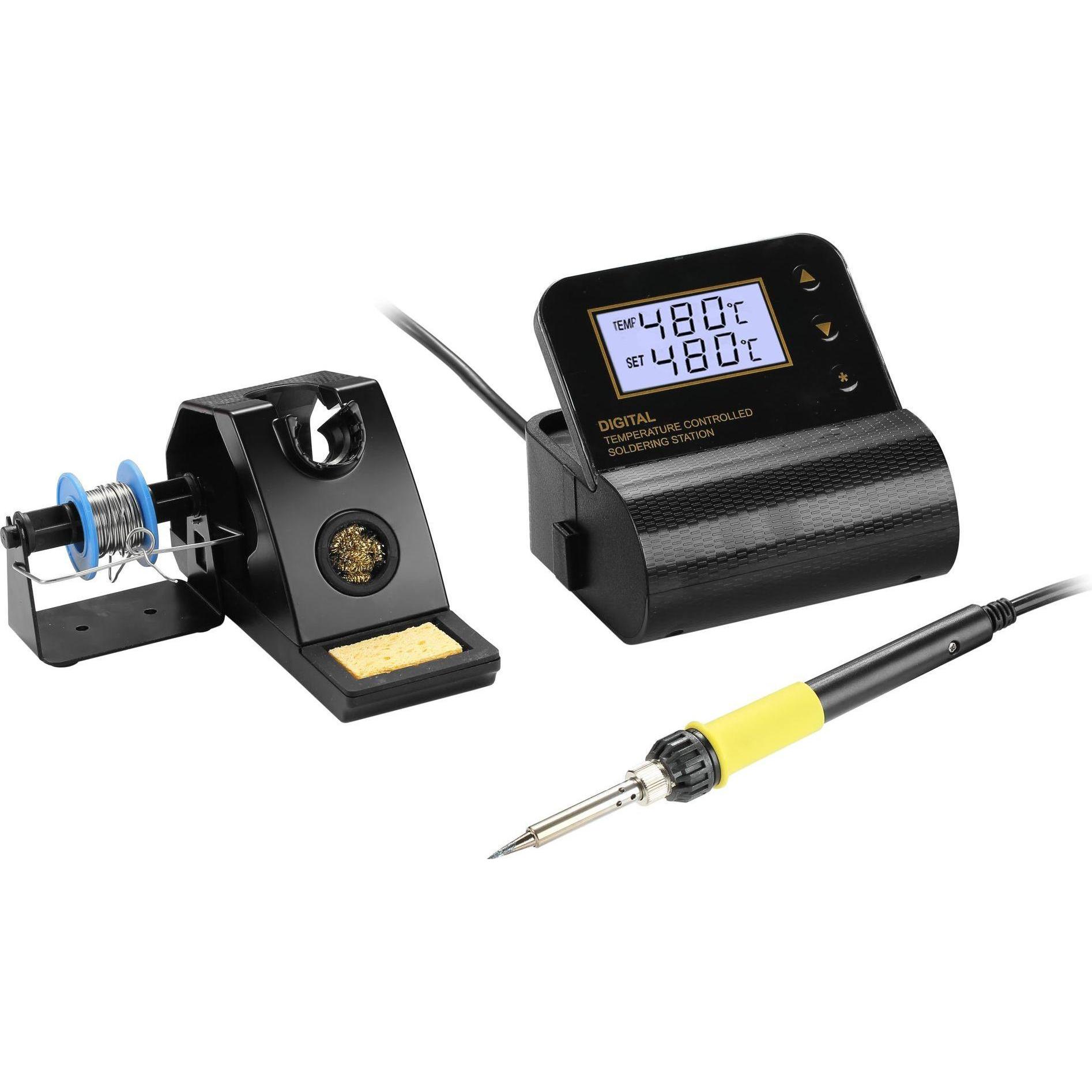 Frei Öl, Saldatore, Zhongdi ZD-8903A Digitale Lötstation, LCD Anzeige, 160-480°C, kompakte Bauform, 25W 230V