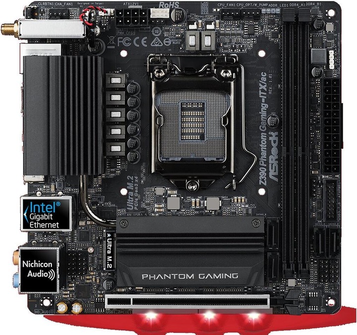 AsRock Z390 Phantom Gaming-ITX/ac (LGA 1151, Intel Z390, Mini-ITX)
