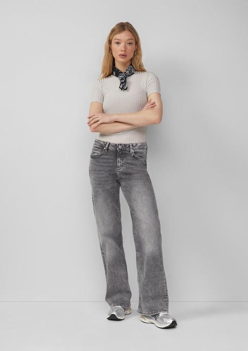 Actual product image S.Oliver T-Shirt Leicht transparentes Rippshirt im Metallic-Look (XL)