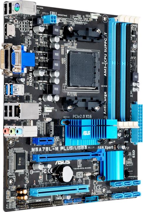 Produktbild ASUS M5A78L-M Plus/USB3 (AM3+, AMD 760G, mATX)