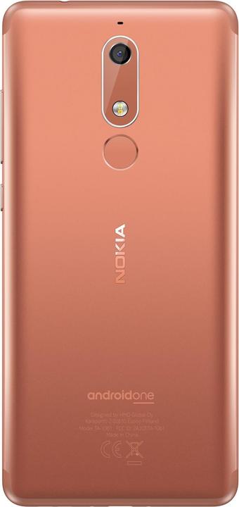 Produktbild Nokia 5.1 (16 GB, Copper, 5.50", Dual SIM + SD, 4G)