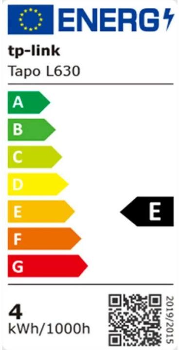 Energie-Label TP-Link Tapo L630 (1-pack) (GU10, 3.70 W, 350 lm, 1 x, E)