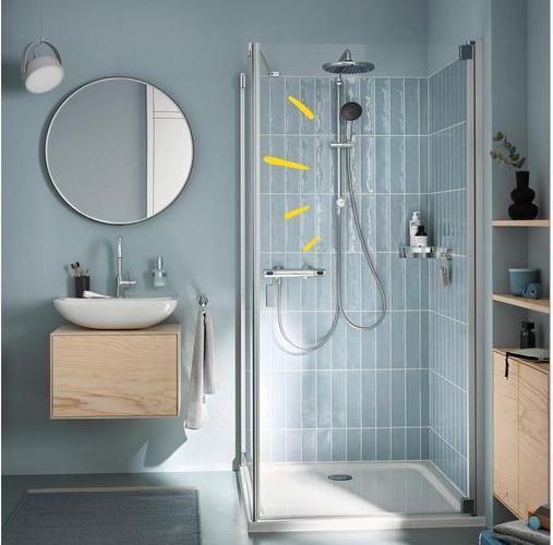 Produktbild Grohe Vitalio Start System 250 Flex Duschsystem mit Umstellung und Vitalio Start 110 Handbrause, Reno-Set