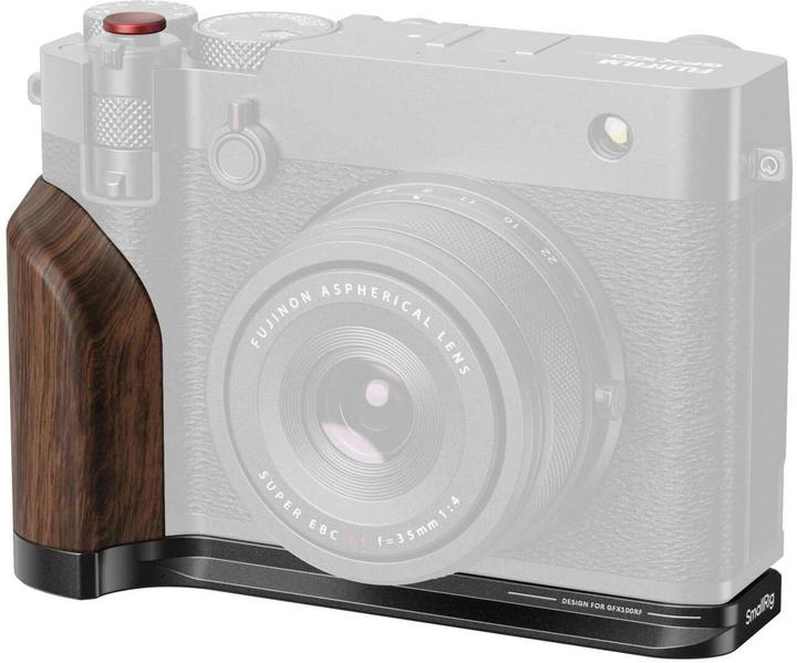 SmallRig L-Winkel mit Holzgriff für FUJIFILM GFX100RF Schwarz (Cage)