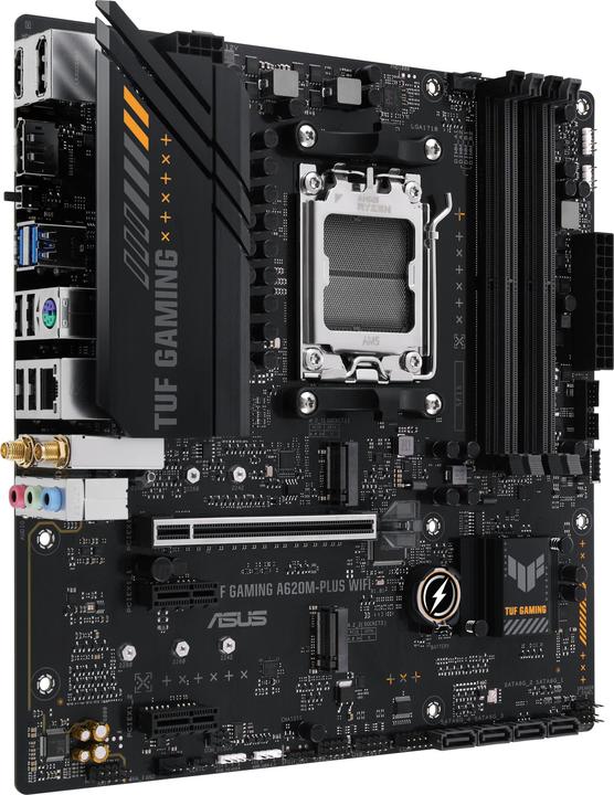 Actual product image ASUS TUF GAMING A620M-PLUS WIFI (AM5, AMD A620, mATX)