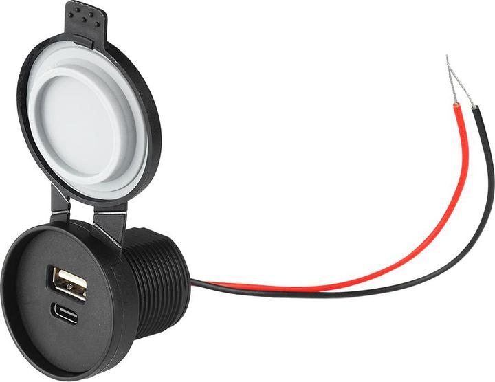 Chargeur De Voiture Usb 3.0 Avec Voltmètre Led Pour Voiture Et Moto 12