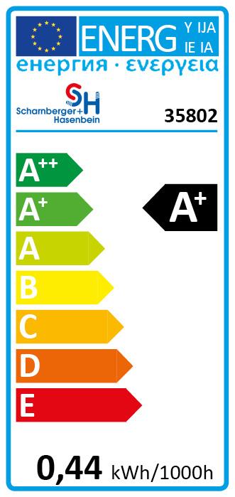 Energie-Label Scharnberger+Hasenbein Single-LED