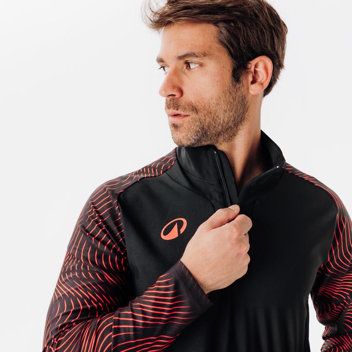 Produktbild Kipsta 1/2 Zip Viralto Wavy Club - Red/Black (L)