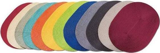 Actual product image Continenta Placemat oval reed green 45x31cm (1 pcs., 45 x 31 cm)
