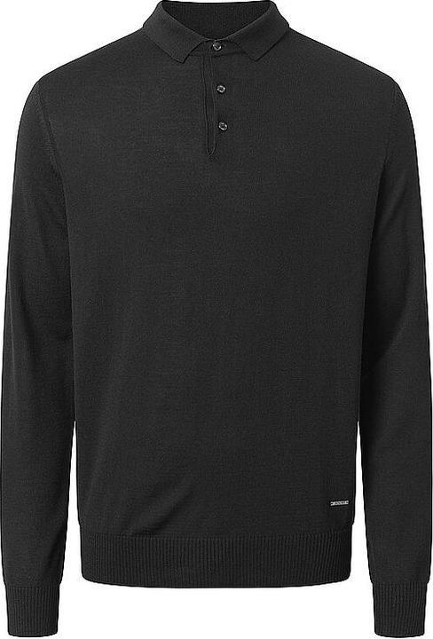 Joop! Wool Dondo Polo Shirt Long Sleeve Black (XL)
