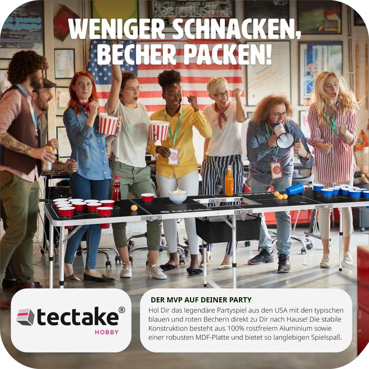 Produktbild tectake Bierpongtisch