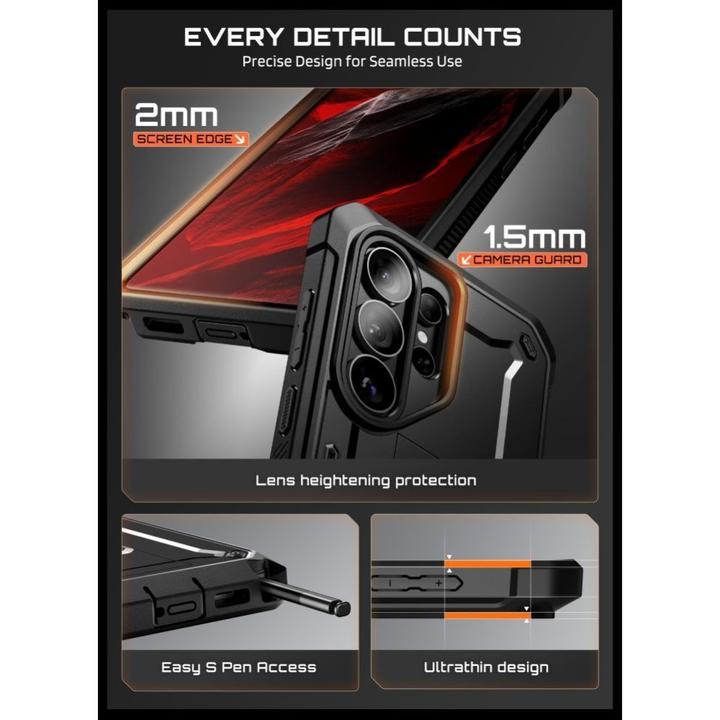 Actual product image Supcase Unicorn Beetle Pro & Tempered Glass (Samsung Galaxy S26 Ultra)