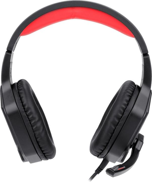 Actual product image Redragon H220-LED headphones/headset Wired Head-band Gaming USB Type-A Black, Red (Cable)