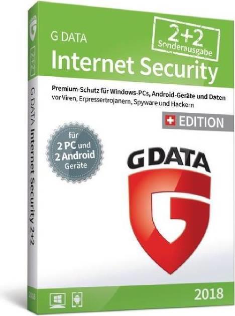 G Data Internet Security 2018 édition spéciale 2+2 (2 Utilisateur, 12 mois)